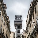 EU PRT LIS Lisbon 2017JUL08 004  The world renowned   Santa Justa Elevator   was on the way to meet Pedro, my   WithLocals Food Tour   guide. : 2017, 2017 - EurAisa, DAY, Europe, July, Lisboa, Lisbon, Portugal, Santa Justa Elevator, Saturday, Southern Europe